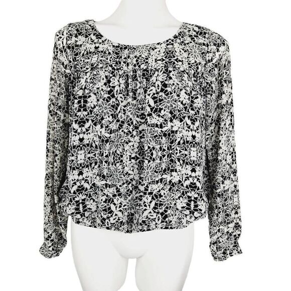 Vince Camuto blouse black white Size XS - Picture 1 of 6